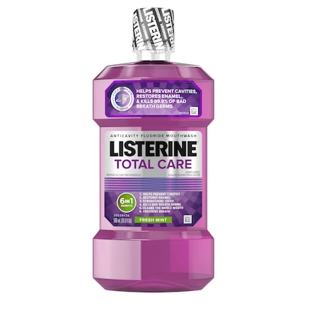 Listerine Total Care Freshmint Mouthwash 16.9 Oz. Bottle, PK6